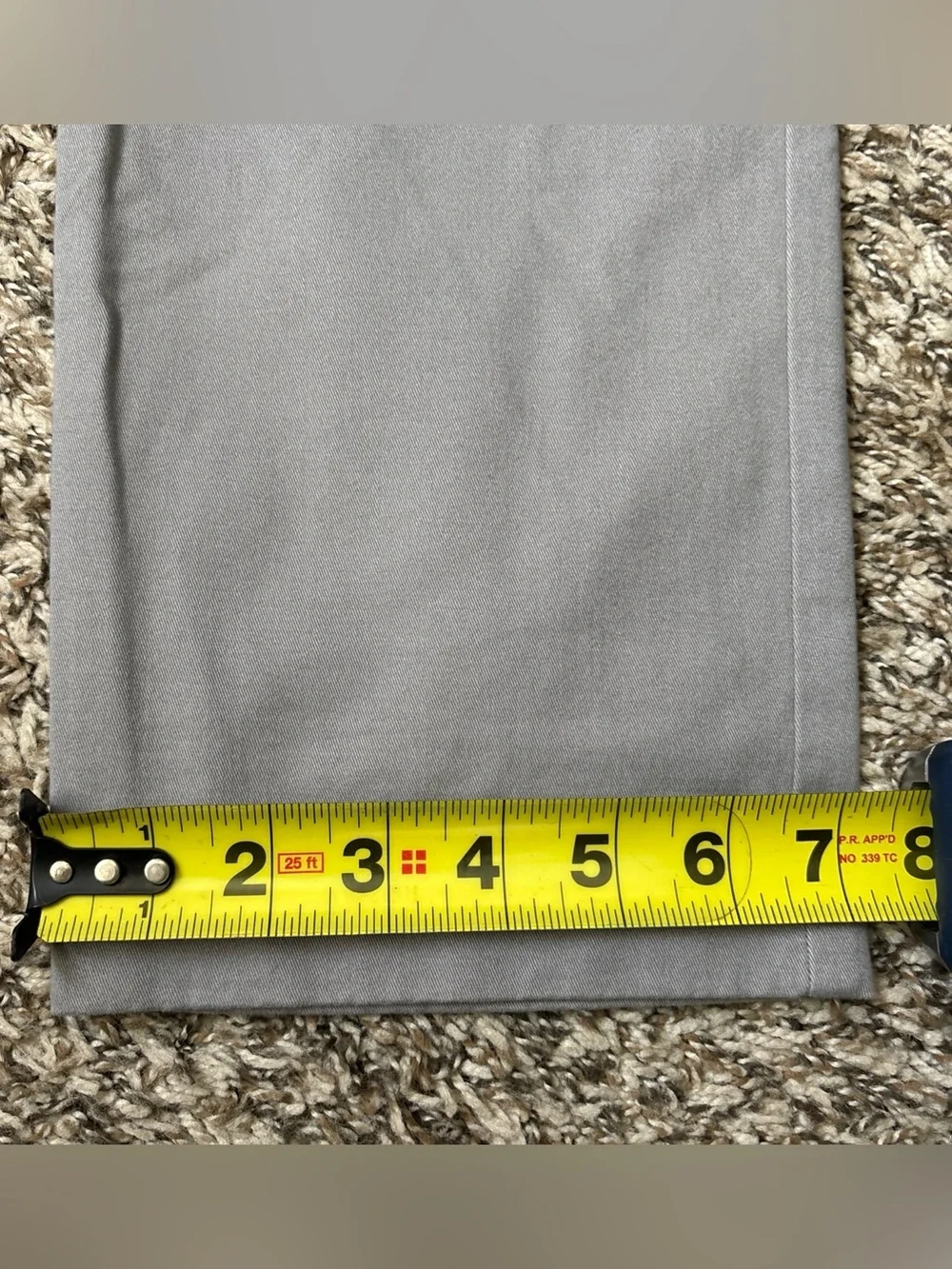 J. Crew Men’s Light Gray Slim Chino Pants